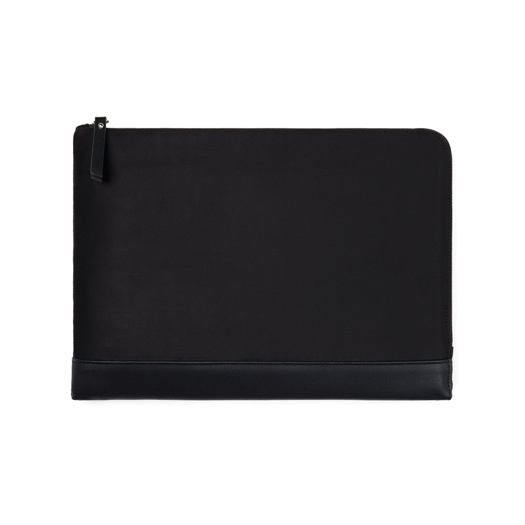 VINGA Marlow 16" Laptop Sleeve aus RCS recyceltem Polyester – schwarz