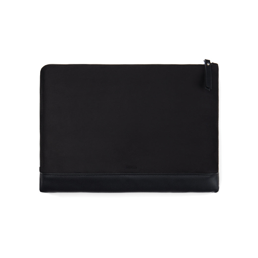 VINGA Marlow 16" Laptop Sleeve aus RCS recyceltem Polyester – schwarz
