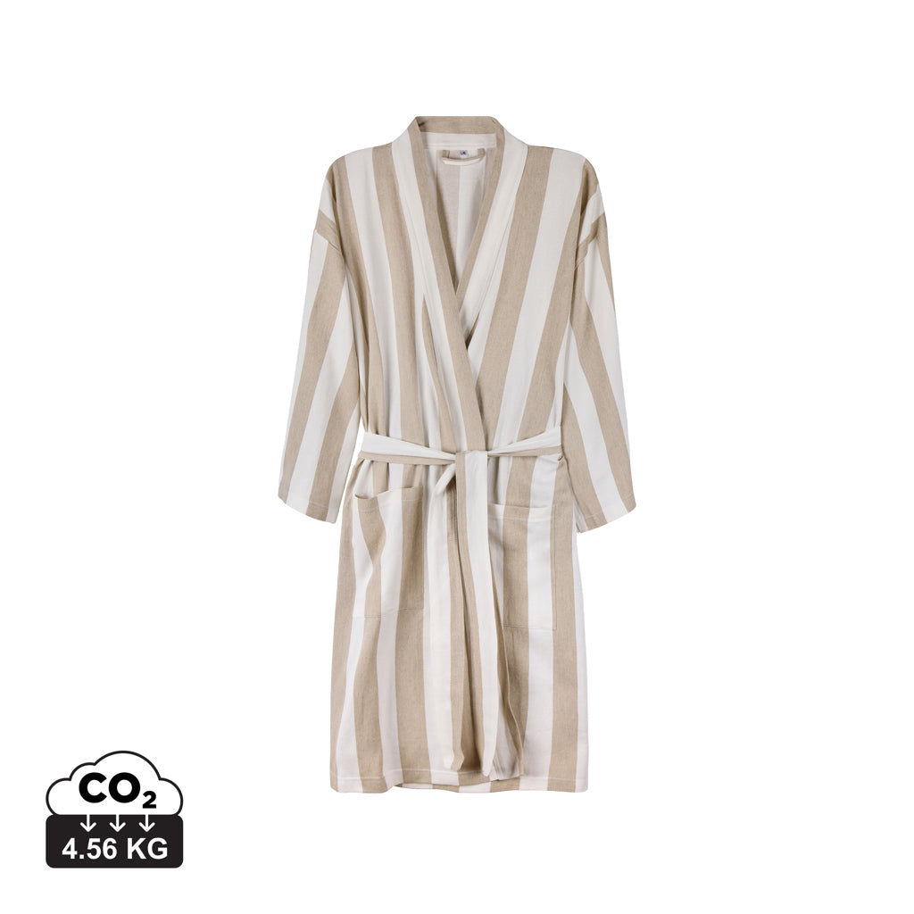 VINGA Ornos GRS Hamam-Bademantel L/XL – beige