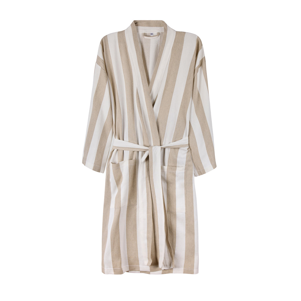 VINGA Ornos GRS Hamam-Bademantel S/M – beige
