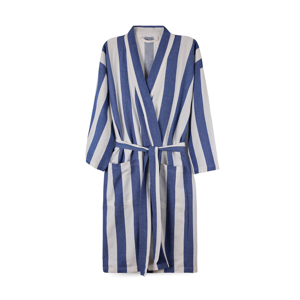 VINGA Ornos GRS Hamam-Bademantel S/M – blau