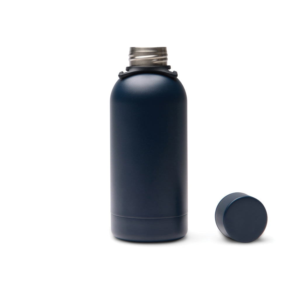 VINGA Parks Flasche aus RCS rec. Stainless-Steel, 400ml – navy blau