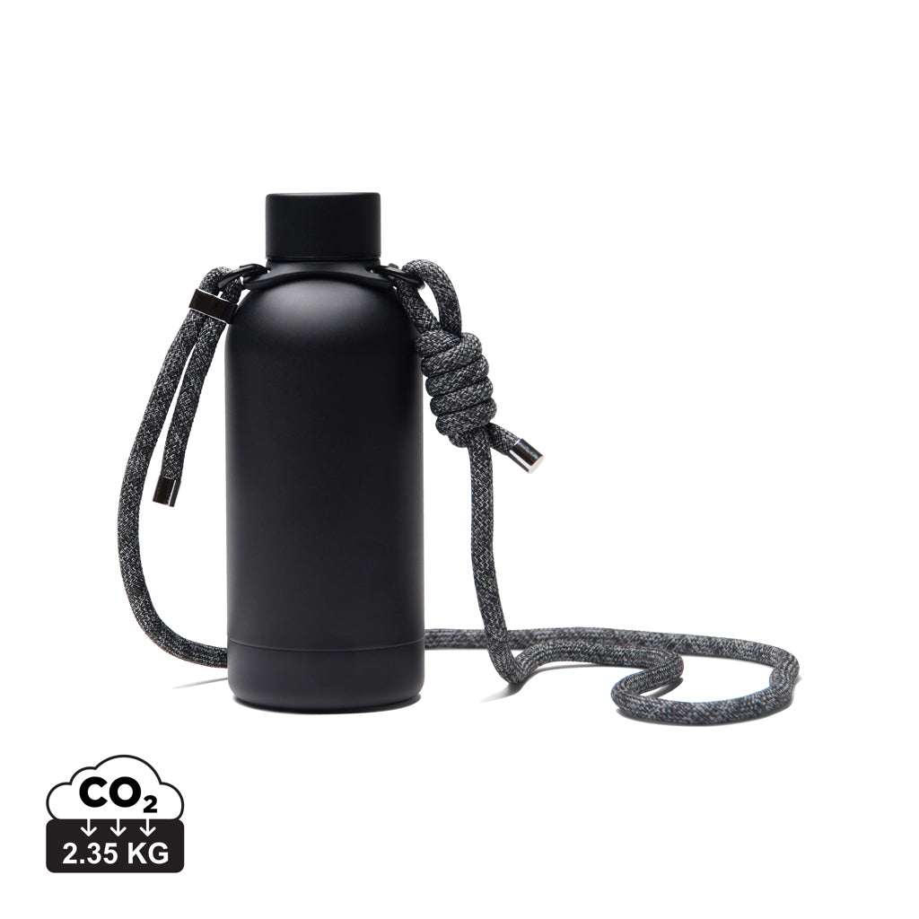 VINGA Parks Flasche aus RCS rec. Stainless-Steel, 400ml – schwarz