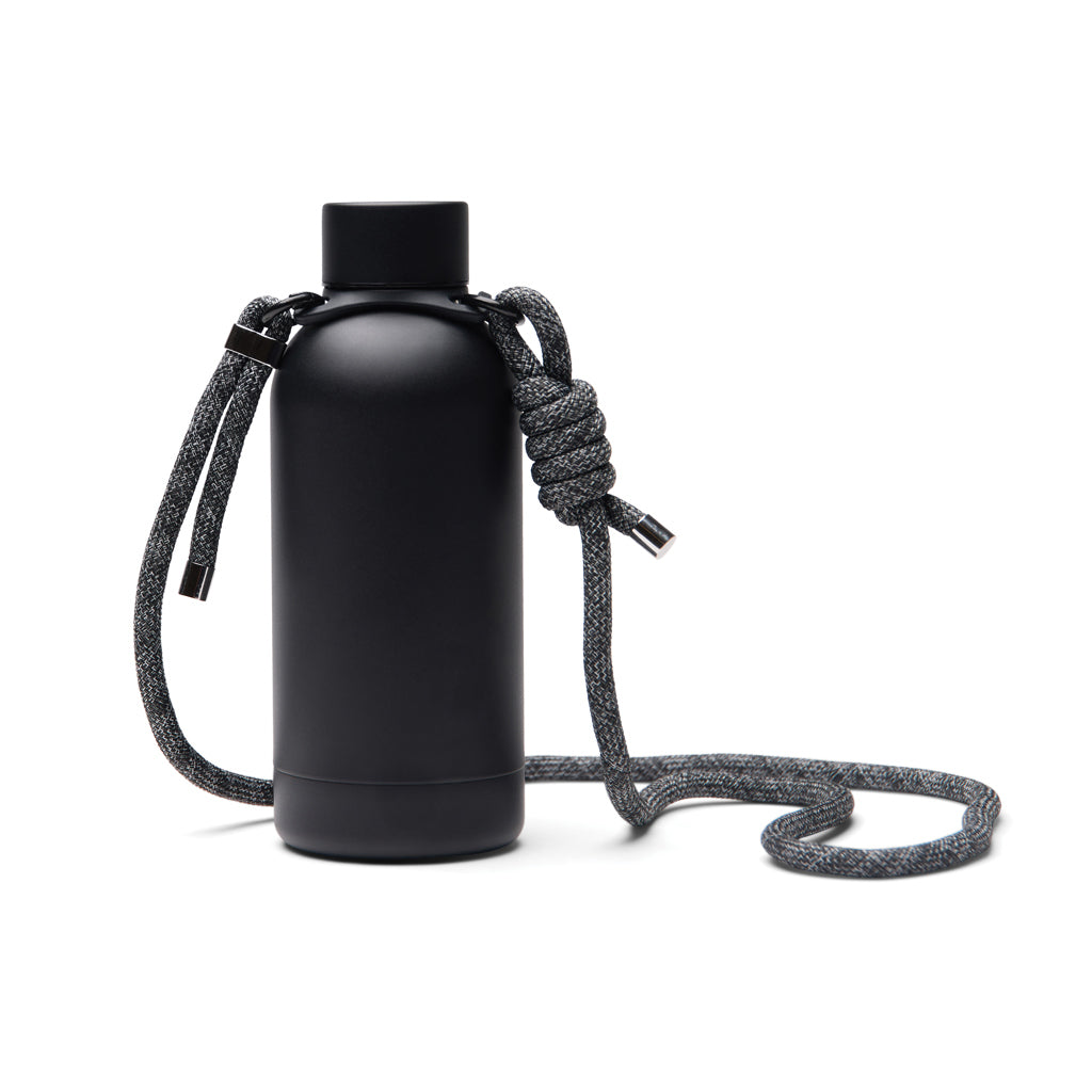 VINGA Parks Flasche aus RCS rec. Stainless-Steel, 400ml – schwarz