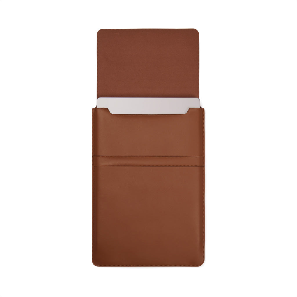 VINGA Timo 16" Laptop-Sleeve aus RCS recyceltem rPET – braun