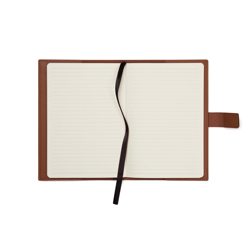 VINGA Timo Notizbuch aus RCS recyceltem rPET – braun