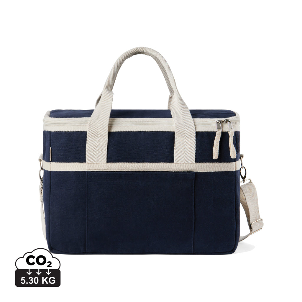VINGA Volonne AWARE™ Kühlkorb aus recyceltem Canvas – blau