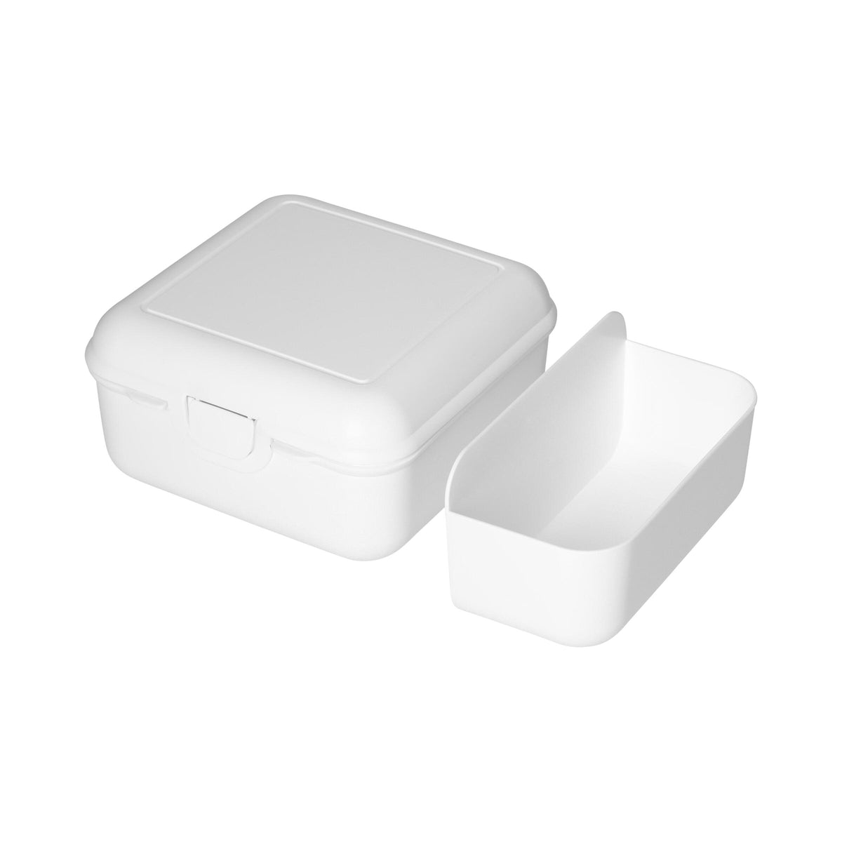 Vorratsdose „Cube“ deluxe, mit Trennschale – Weiß