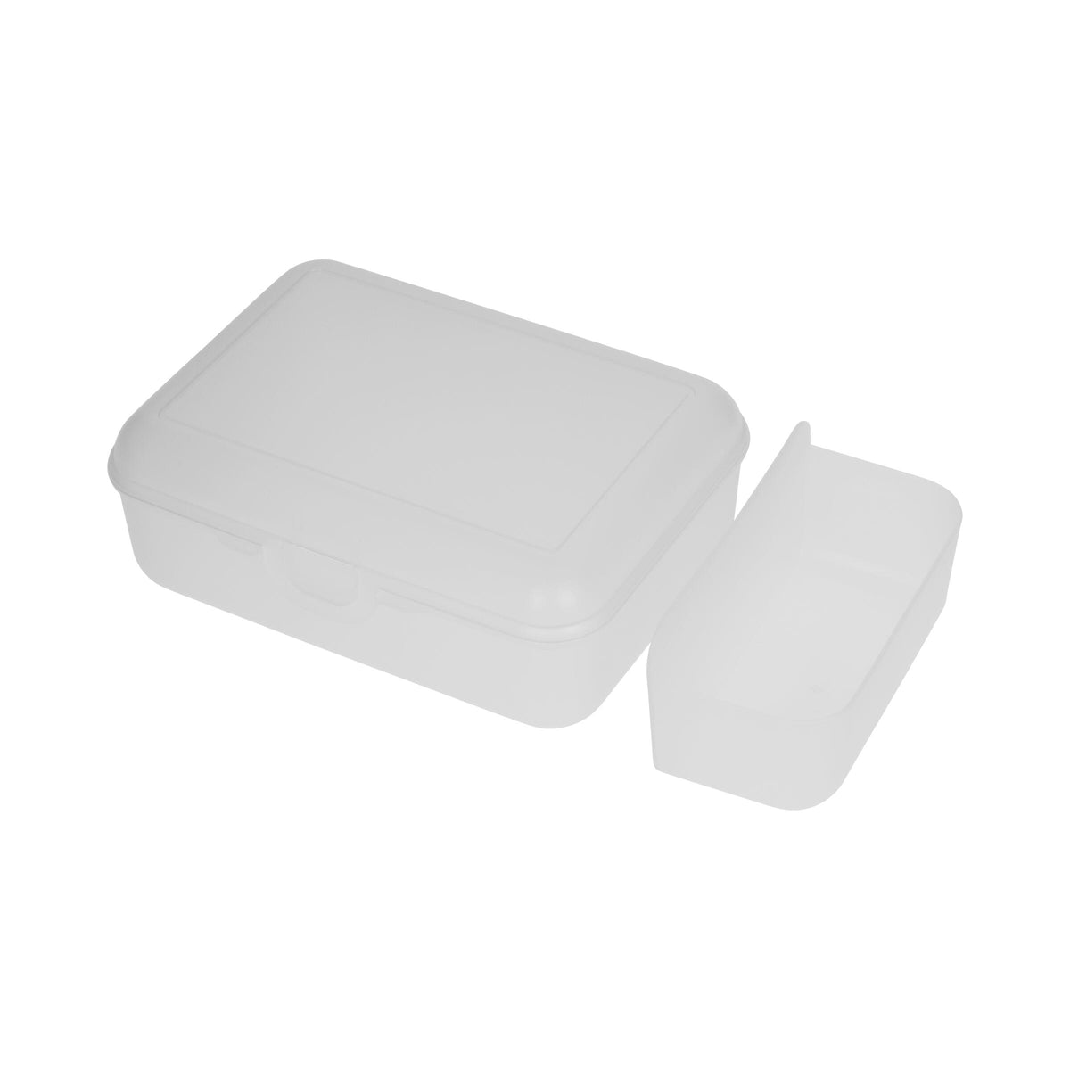 Vorratsdose „School-Box“ deluxe, mit Trennschale – Transparent