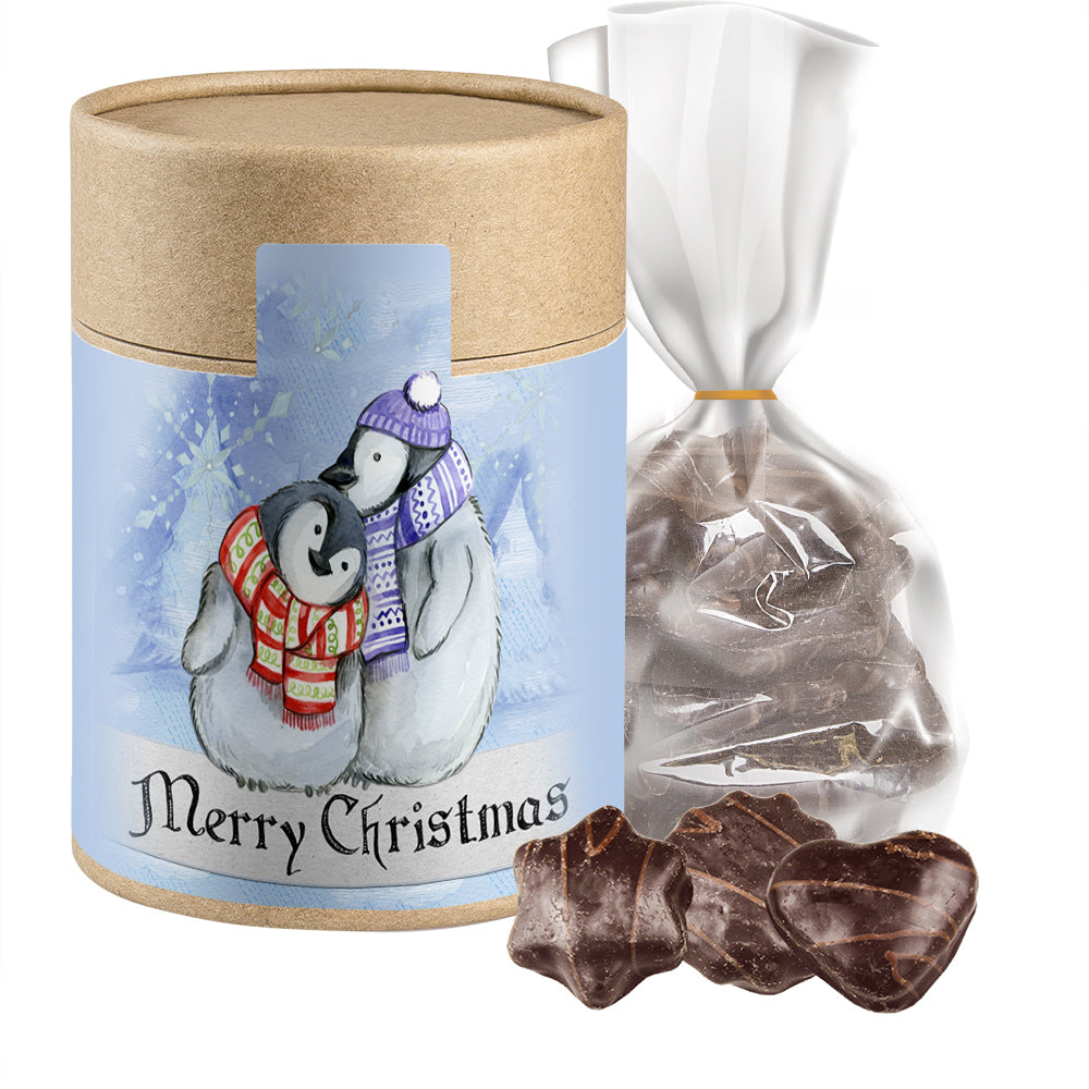Weihnachtsgebäck im Beutel in der Kraftpapierdose – Schoko LebkuchenMix, ca. 100 g