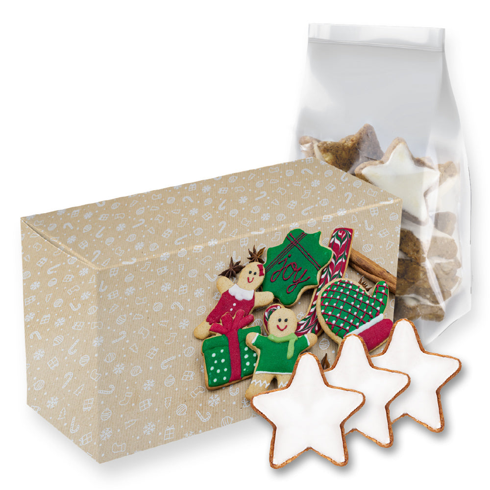 Weihnachtsgebäck Sortiment in der Faltschachtel – Zimtsterne, ca. 130 g