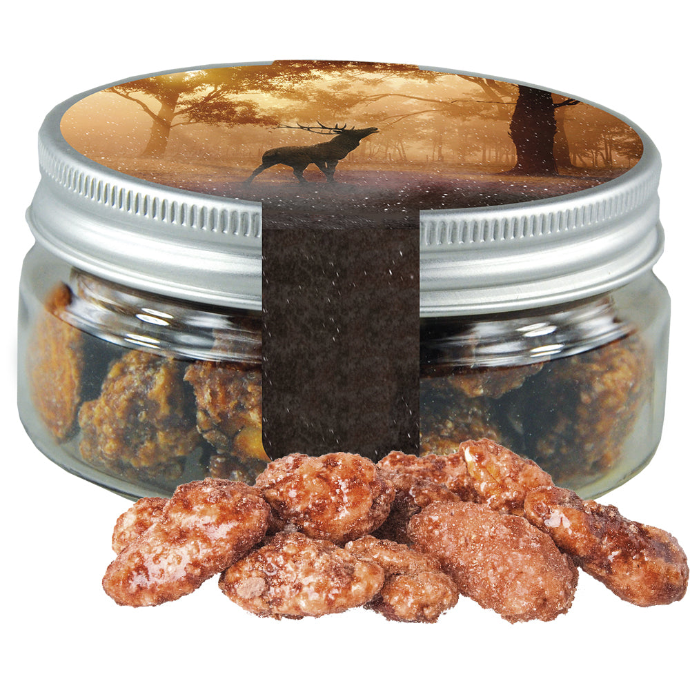 Weihnachtsnaschmischung in der kleinen Dose – Feuergebrannte Mandeln, ca. 60 g