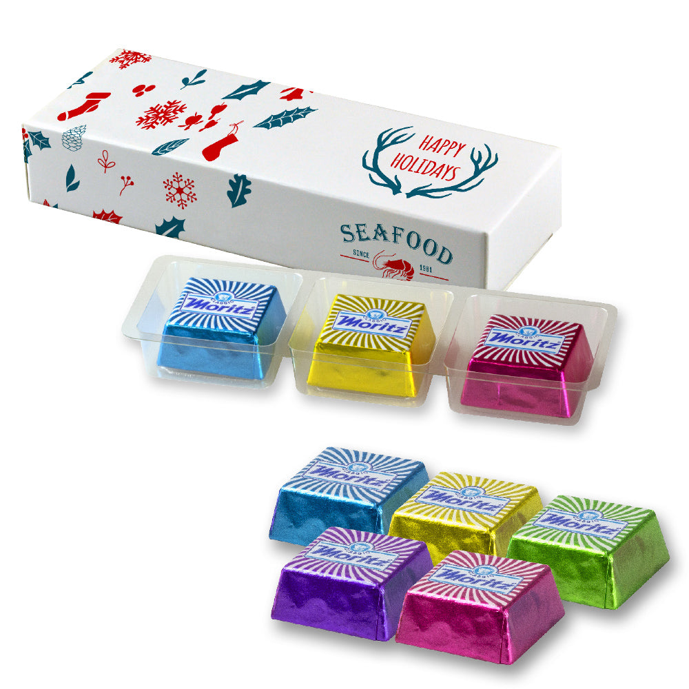 Weihnachtsschokolade in der Faltschachtel – Schoko Eiskonfekt, ca. 33 g