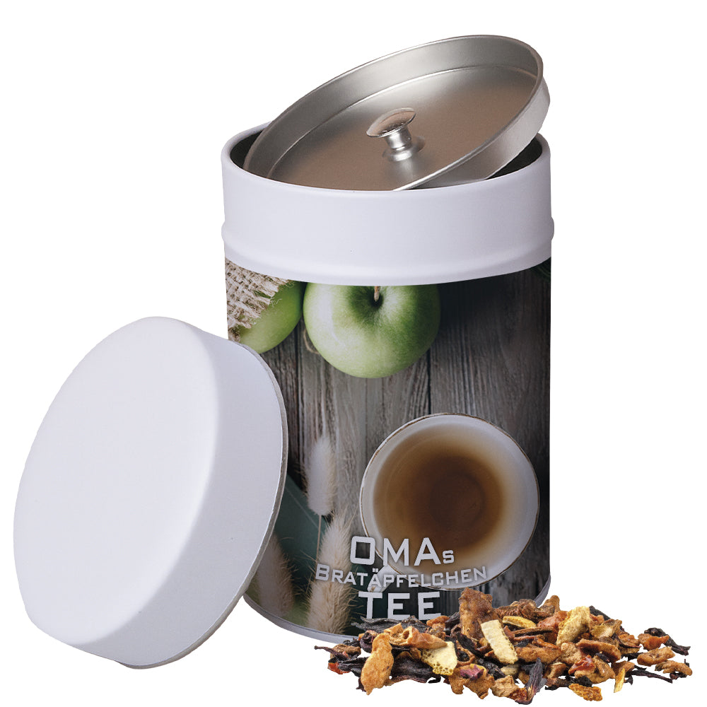 Weihnachtstee in der Metalldose Maxi – Omas Bratäpfelchen Tee, ca. 140 g