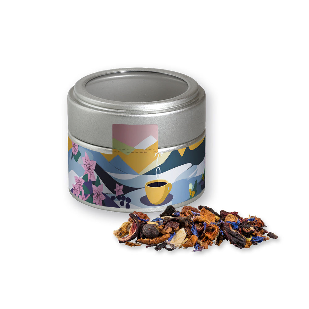 Weihnachtstee in der silbernen Metalldose Mini – Christkindl Tee, ca. 30 g