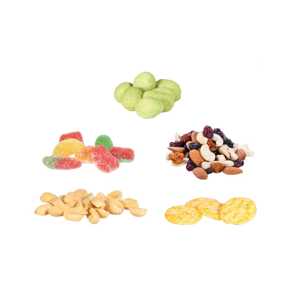 Geöffnete Snack Dose mit Nuss und Rosinen Mischung