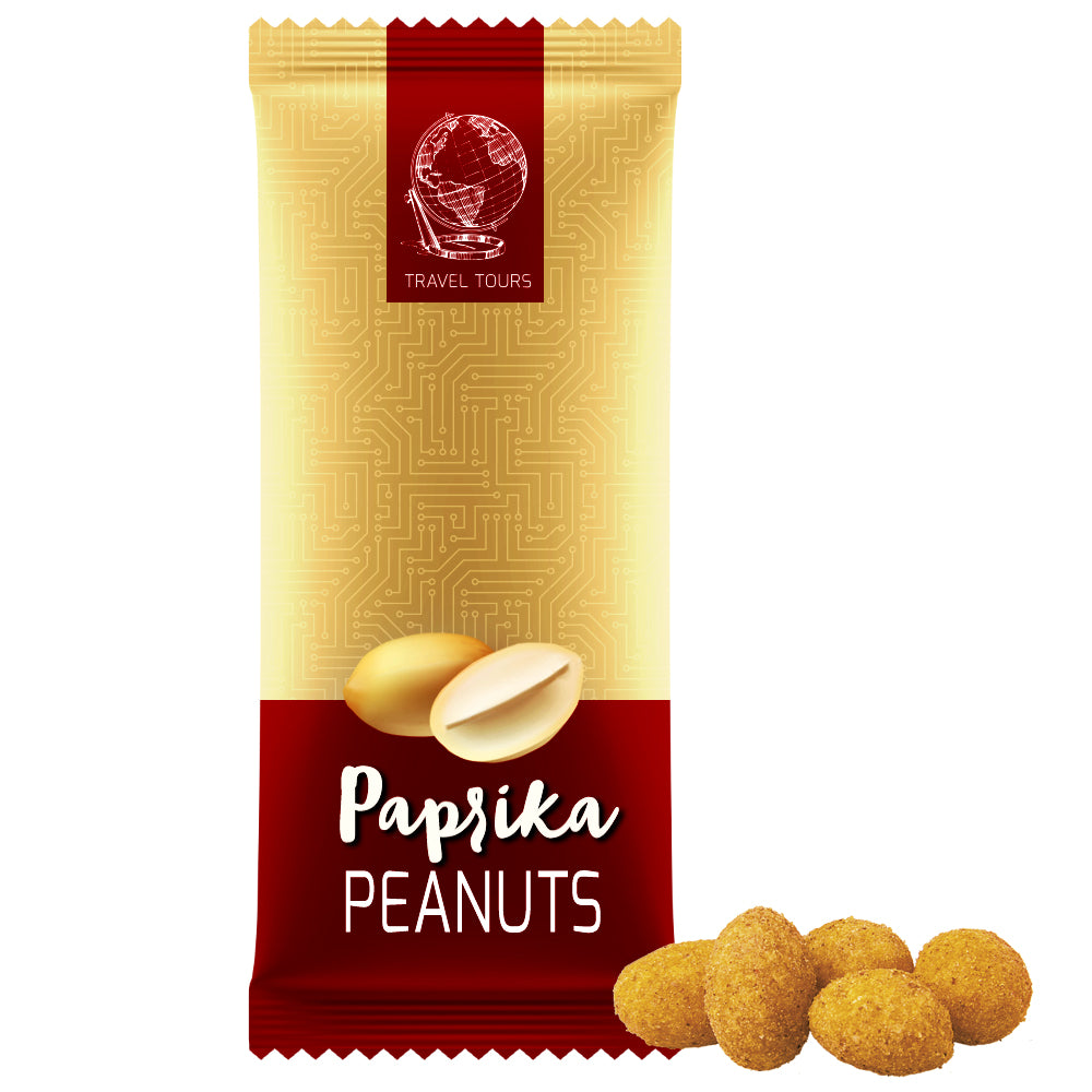 Würzige Erdnüsse in der Midi XL Tüte – Erdnüsse Paprika, ca. 40 g