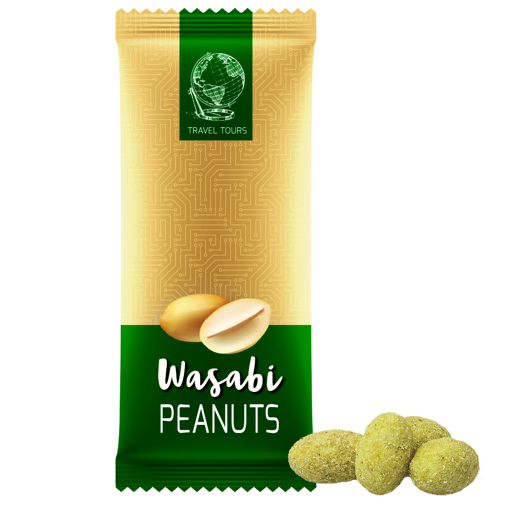 Würzige Erdnüsse in der Midi XL Tüte – Erdnüsse Wasabi, ca. 40 g