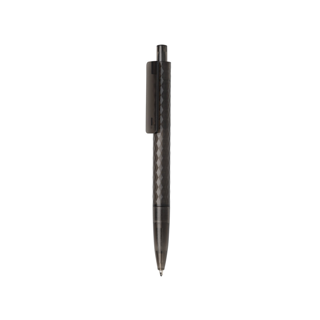 X3 Frosted-Pen aus GRS recyceltem PC – schwarz