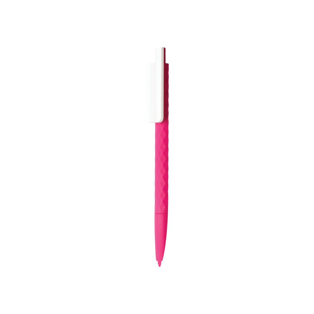 X3-Stift mit Smooth-Touch aus RCS recyceltem ABS – rosa