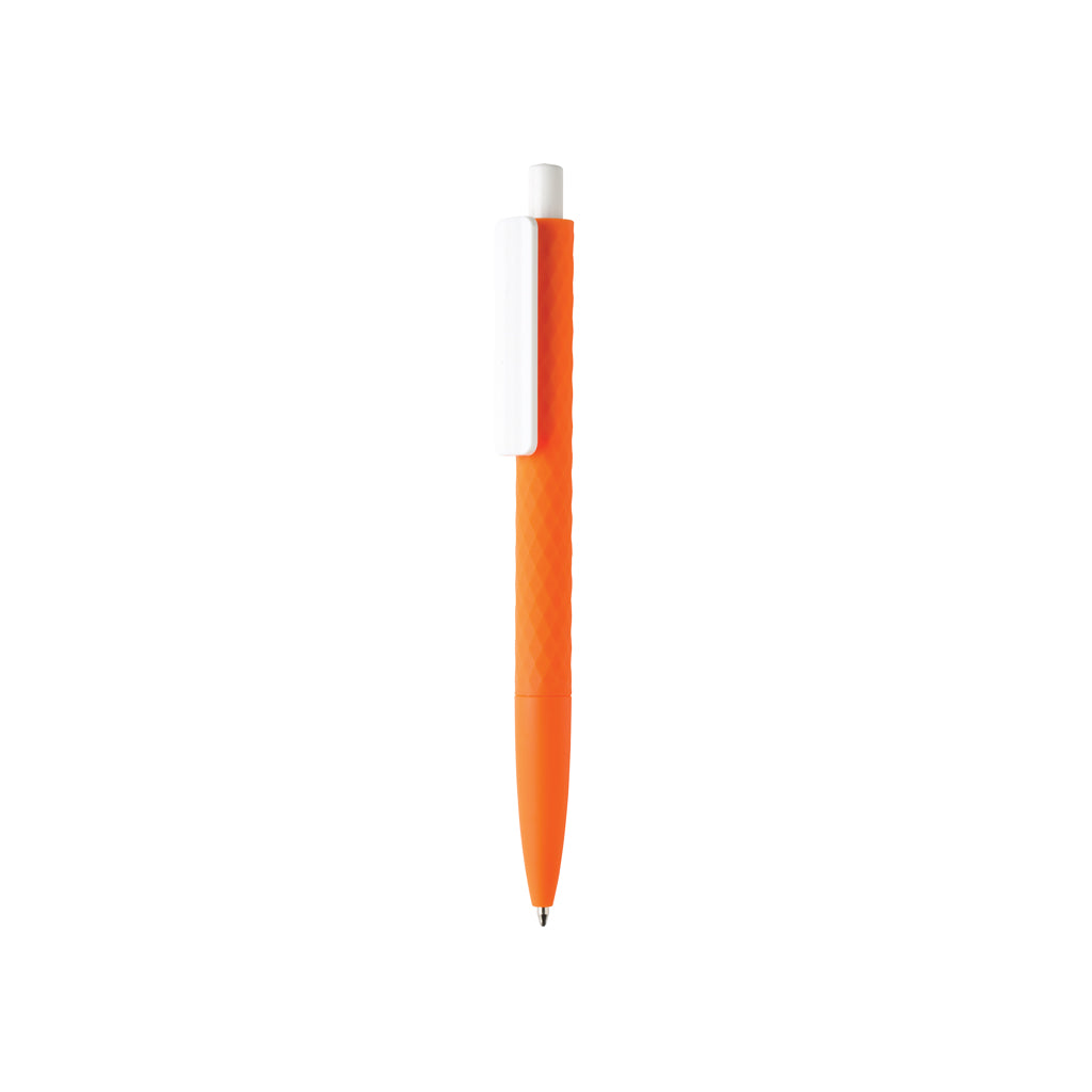 X3-Stift mit Smooth-Touch aus RCS recyceltem ABS – orange