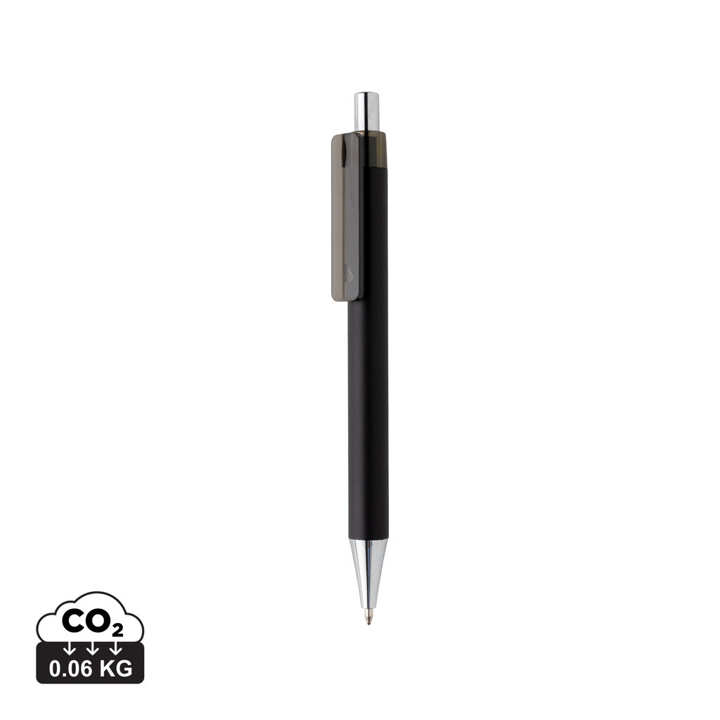 X8 Stift mit Smooth-Touch aus RCS recyceltem ABS – schwarz