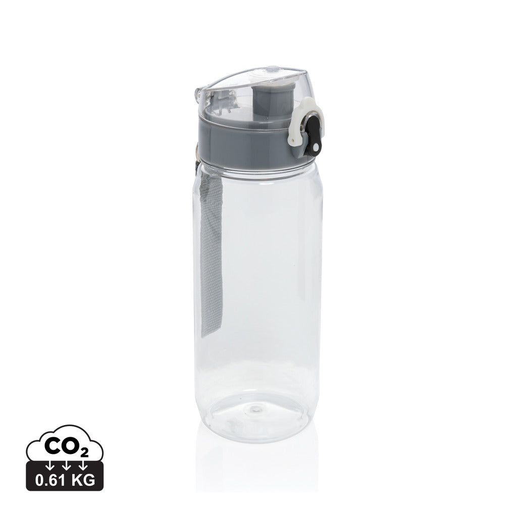 Yide RCS rPET verschließbare Wasserflasche 600ml – transparent
