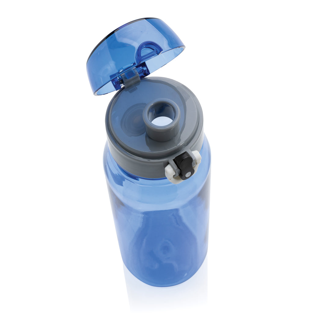 Yide verschließbare Wasserflasche aus RCS rec. PET, 800ml – blau