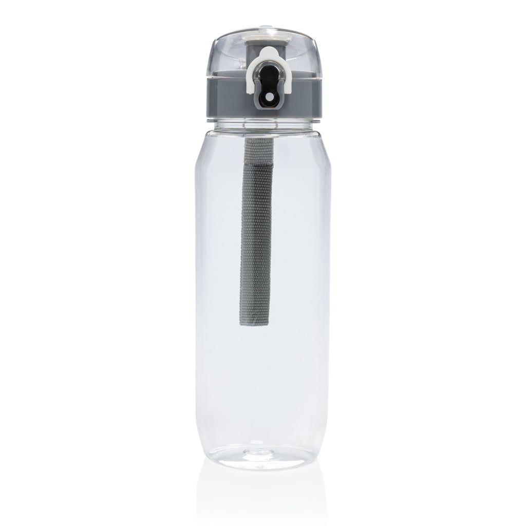 Yide verschließbare Wasserflasche aus RCS rec. PET, 800ml – transparent