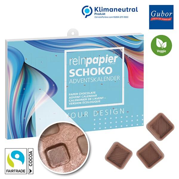 reinpapier Schokoladen-Adventskalender