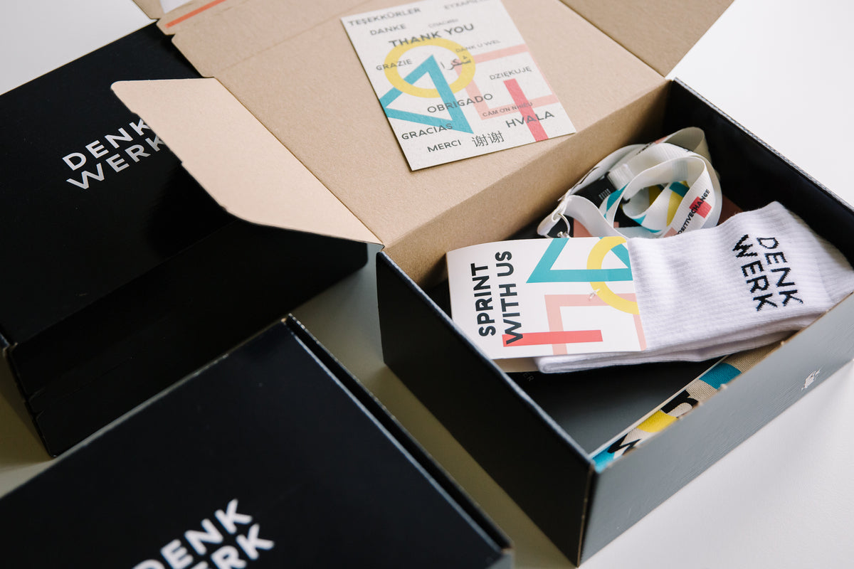 Onboardingboxen für die Digitalagentur Denkwerk