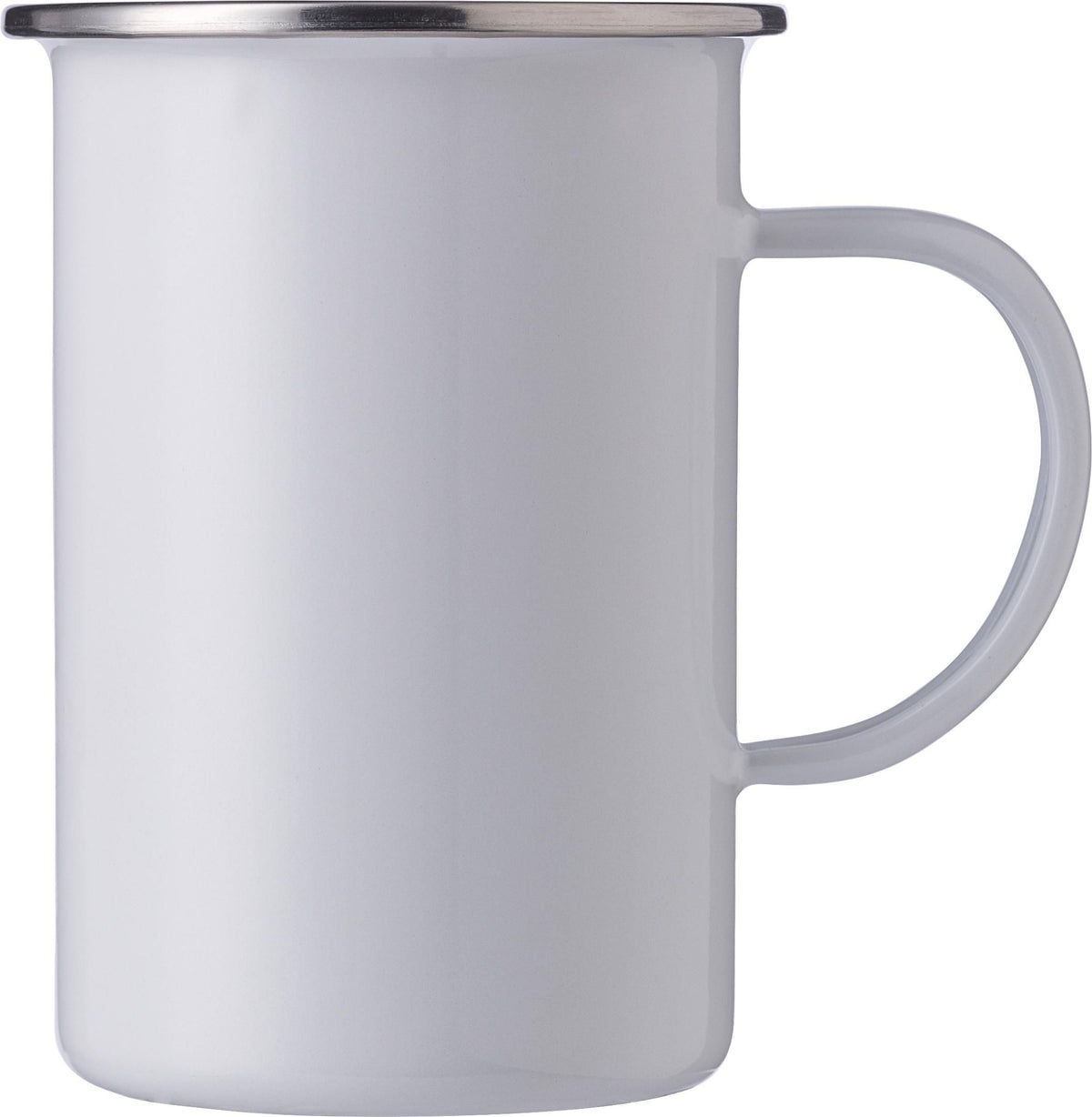 Emaille Tasse Ayden, Edelstahlrand, 500 ml