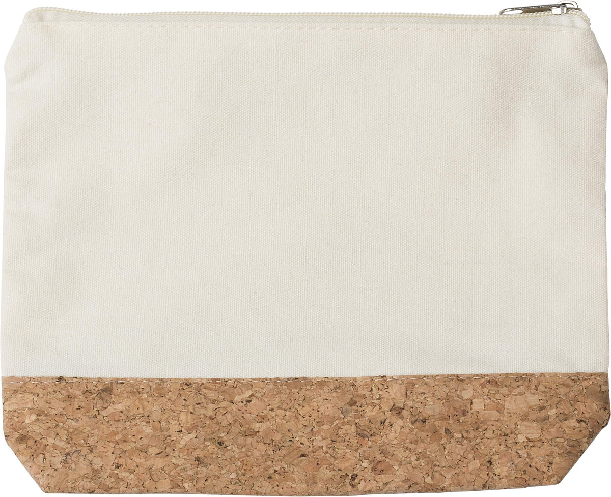 Kulturtasche Teagan, Baumwolle, Kork, 0,5 l