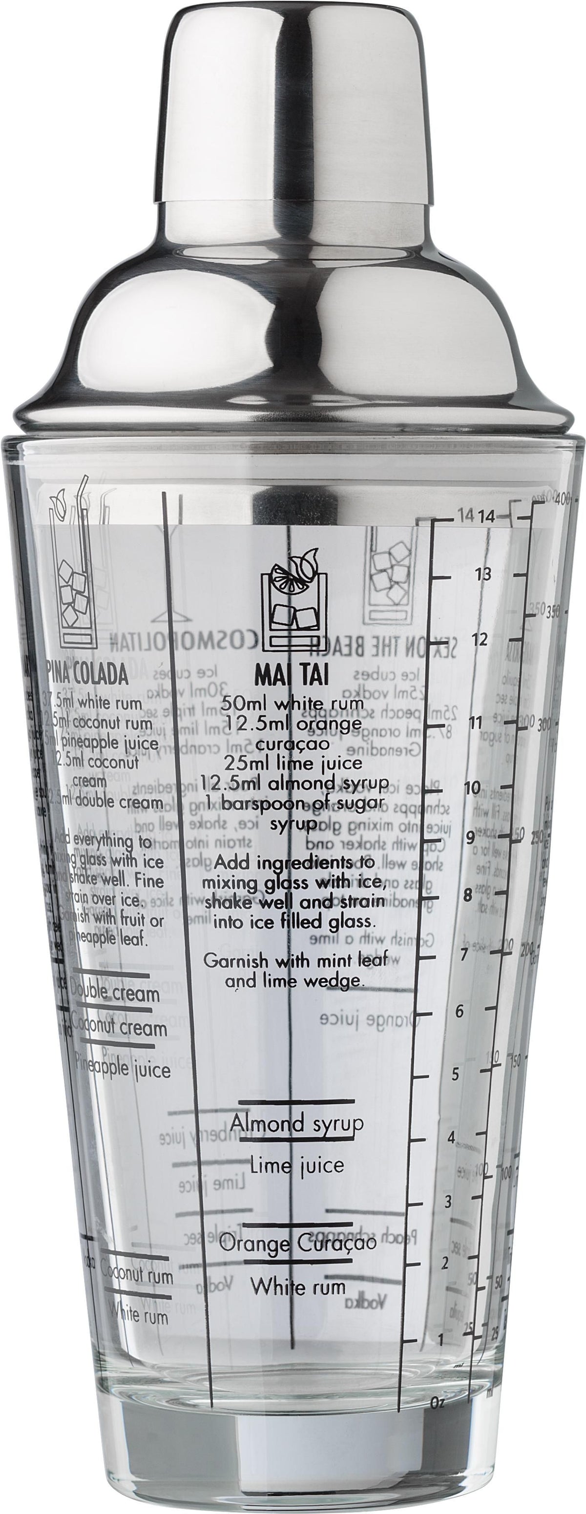 Cocktailshaker Adela, Glas, 400 ml