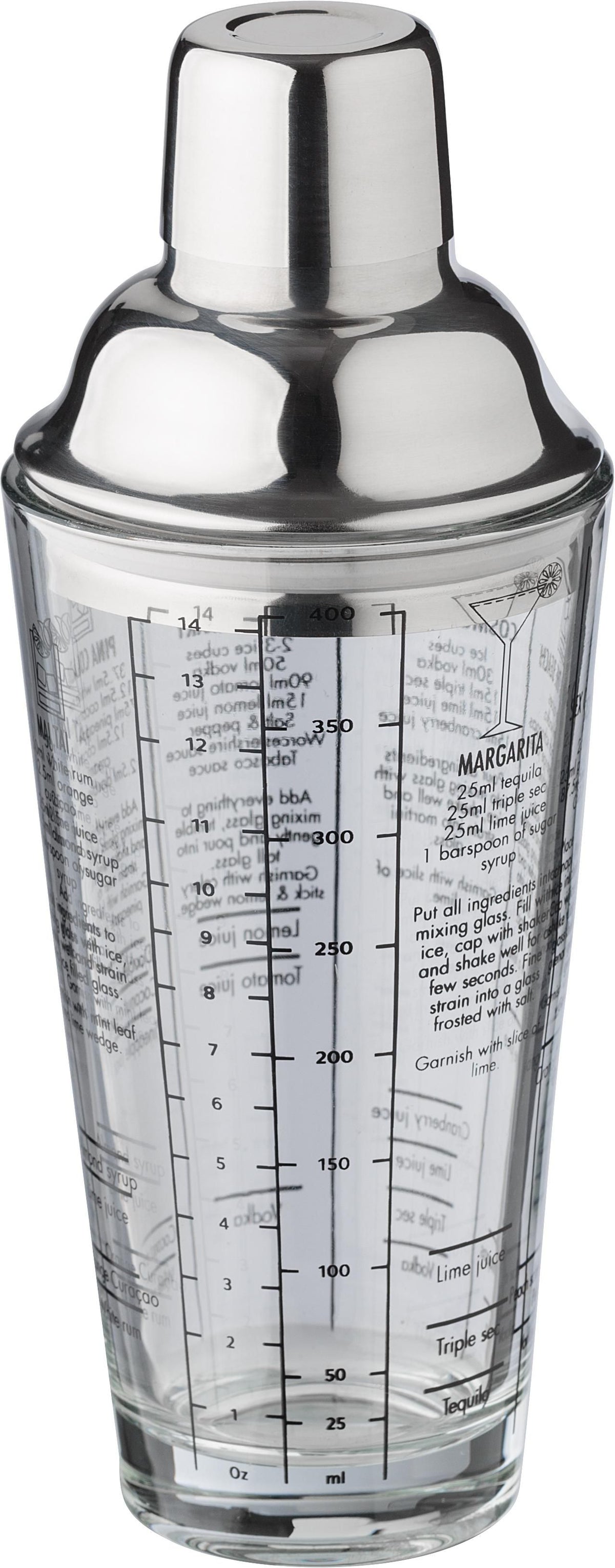 Cocktailshaker Adela, Glas, 400 ml