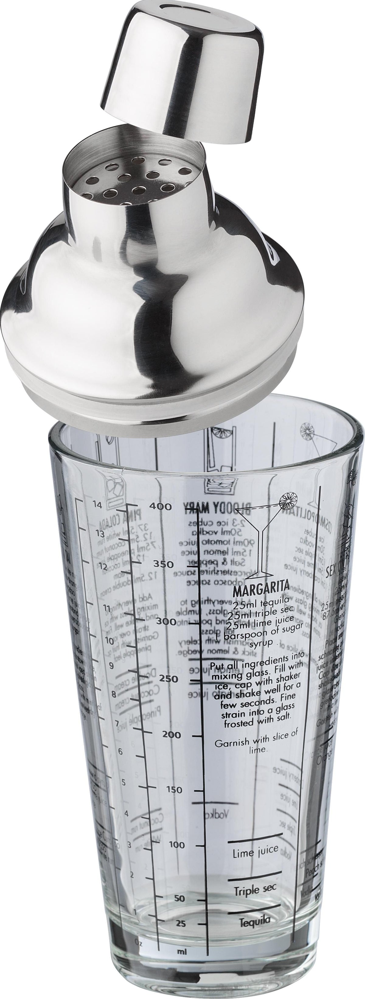 Cocktailshaker Adela, Glas, 400 ml