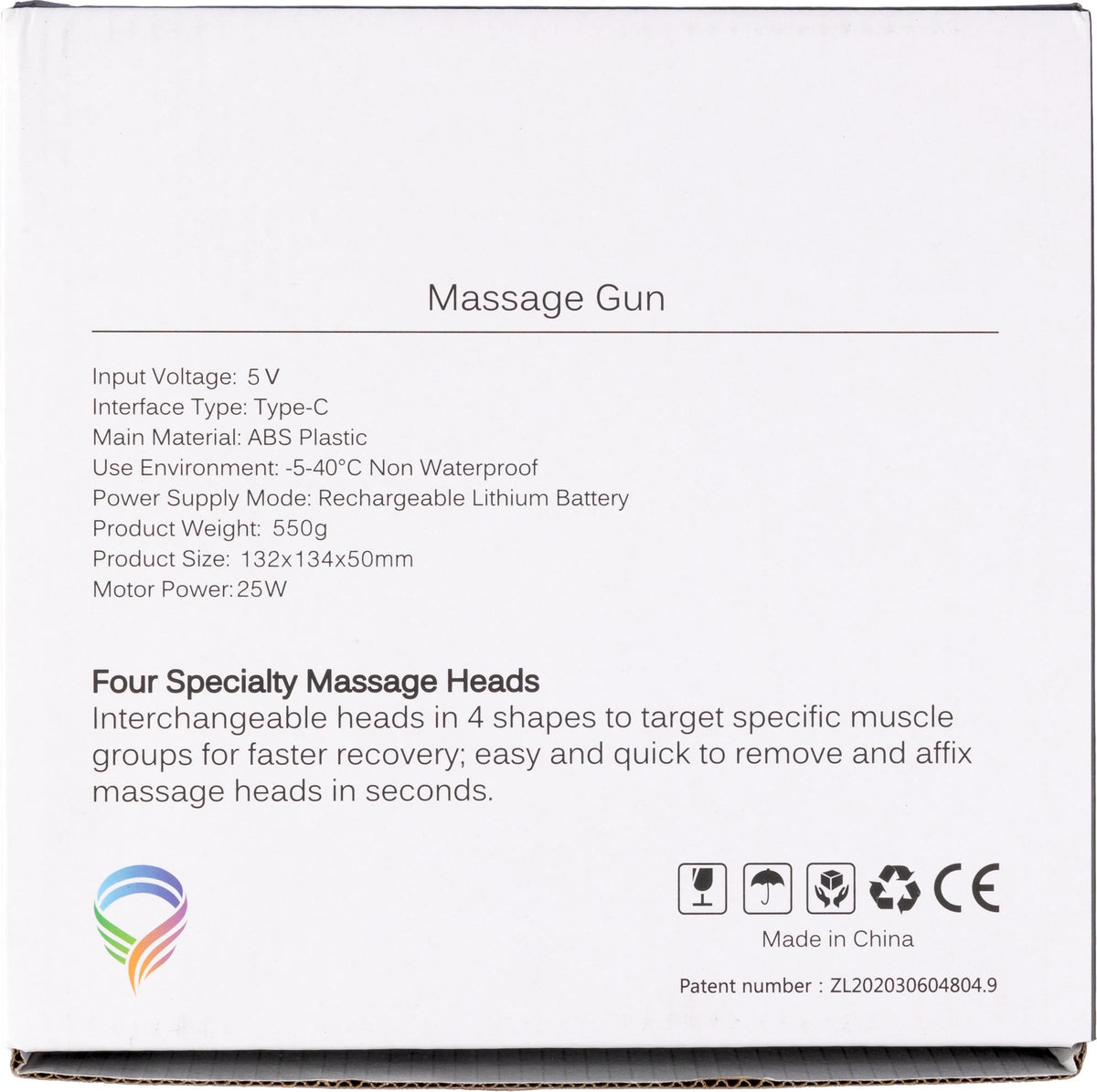 Massagepistole Axel, Kunststoff, Wiederaufladbar