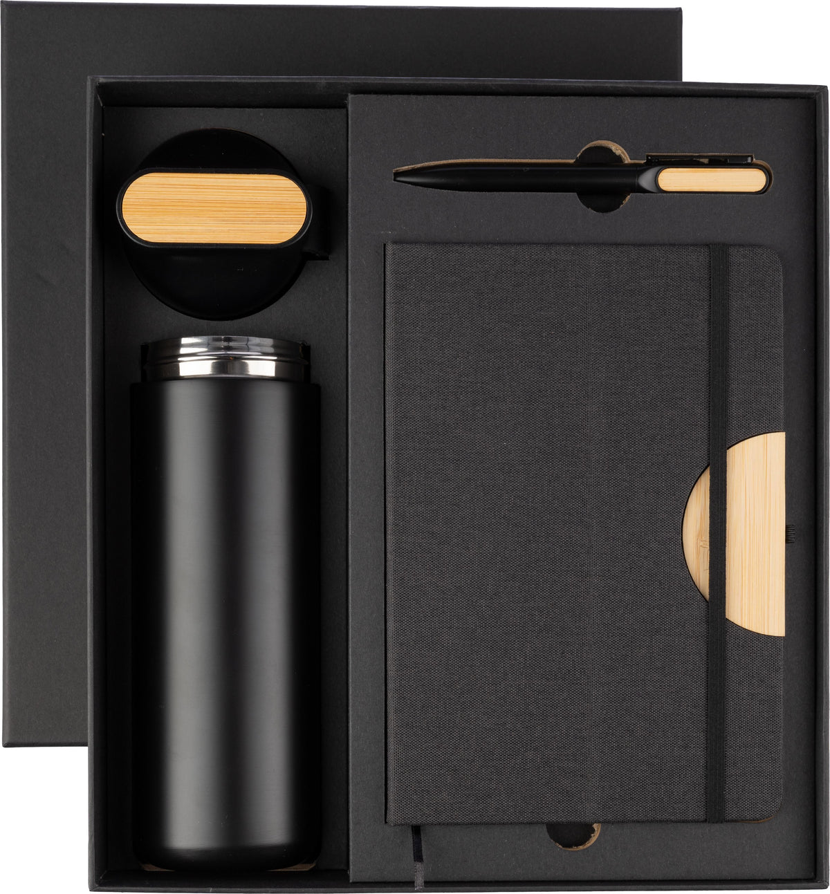 Geschenkset, Trinkflasche, Notizbuch und Kugelschreiber