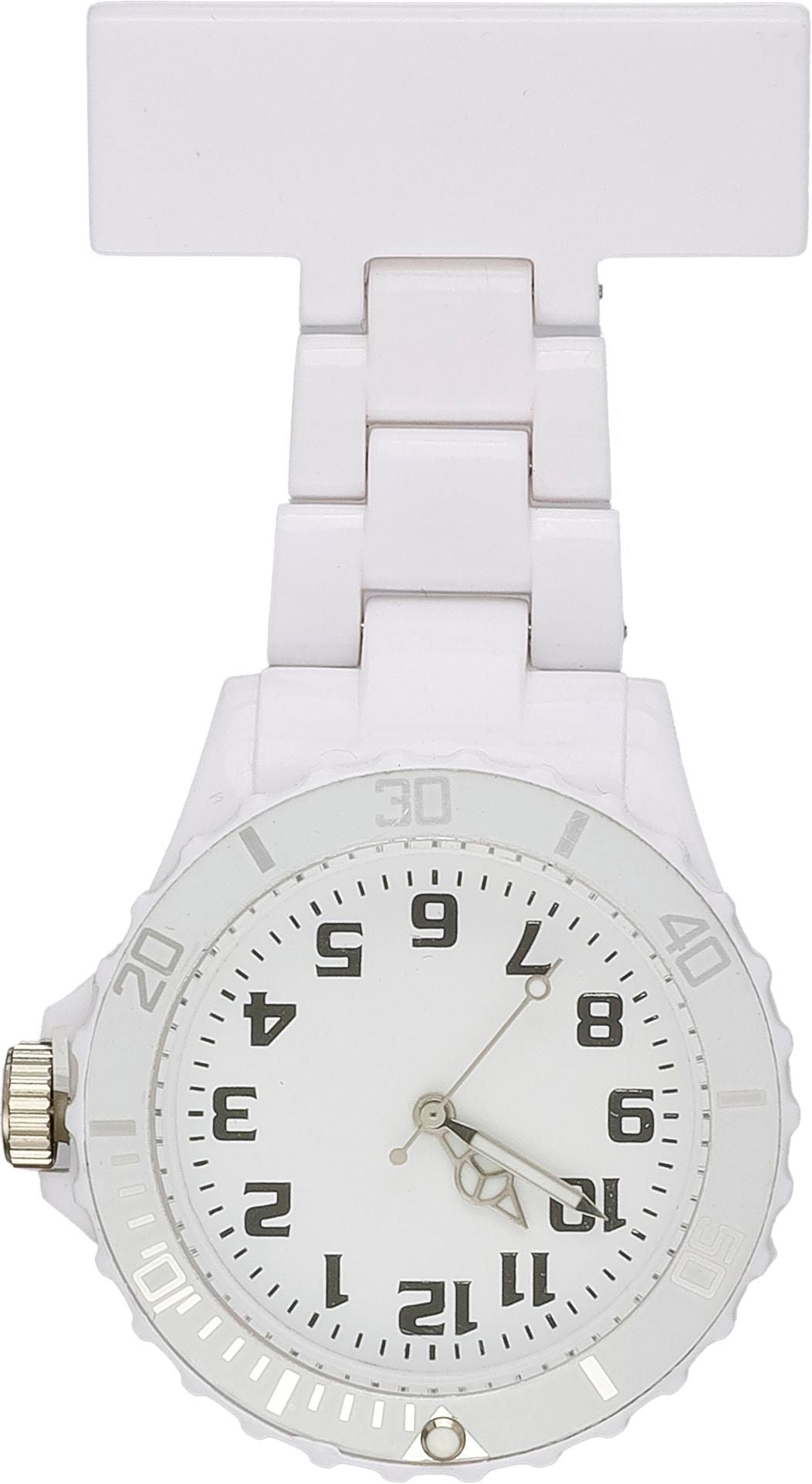 Krankenpflegeuhr Simone, Kunststoff, Stecknadel