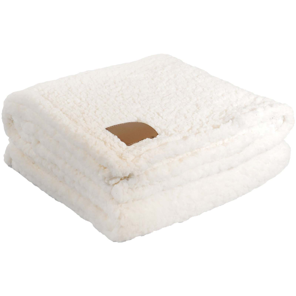 Poloris Decke aus PET 120 × 150 cm – Natur