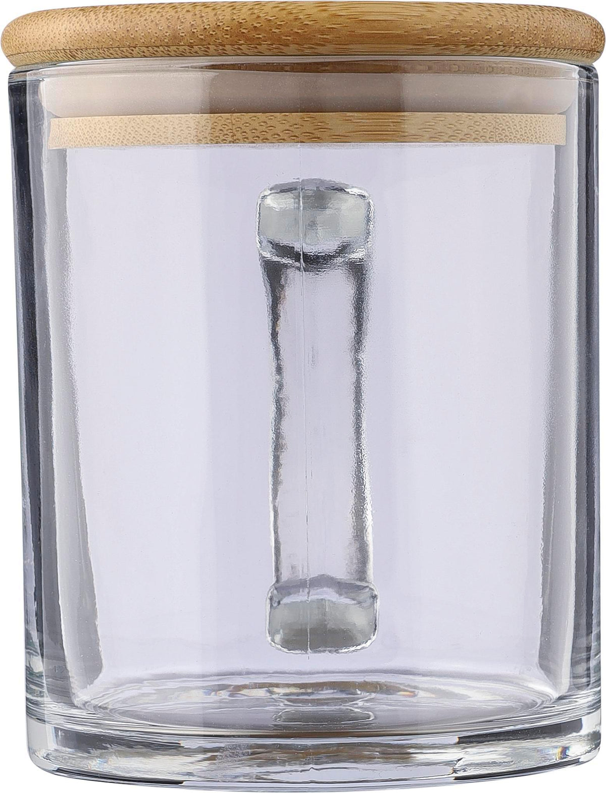 Trinkbecher Ashley, Glas, Bambusdeckel, 300 ml