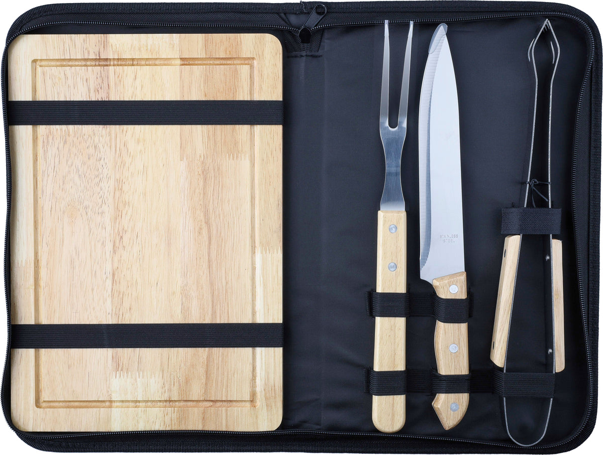 Grillset Kathleen, Edelstahl, 4 St., Polyestertasche