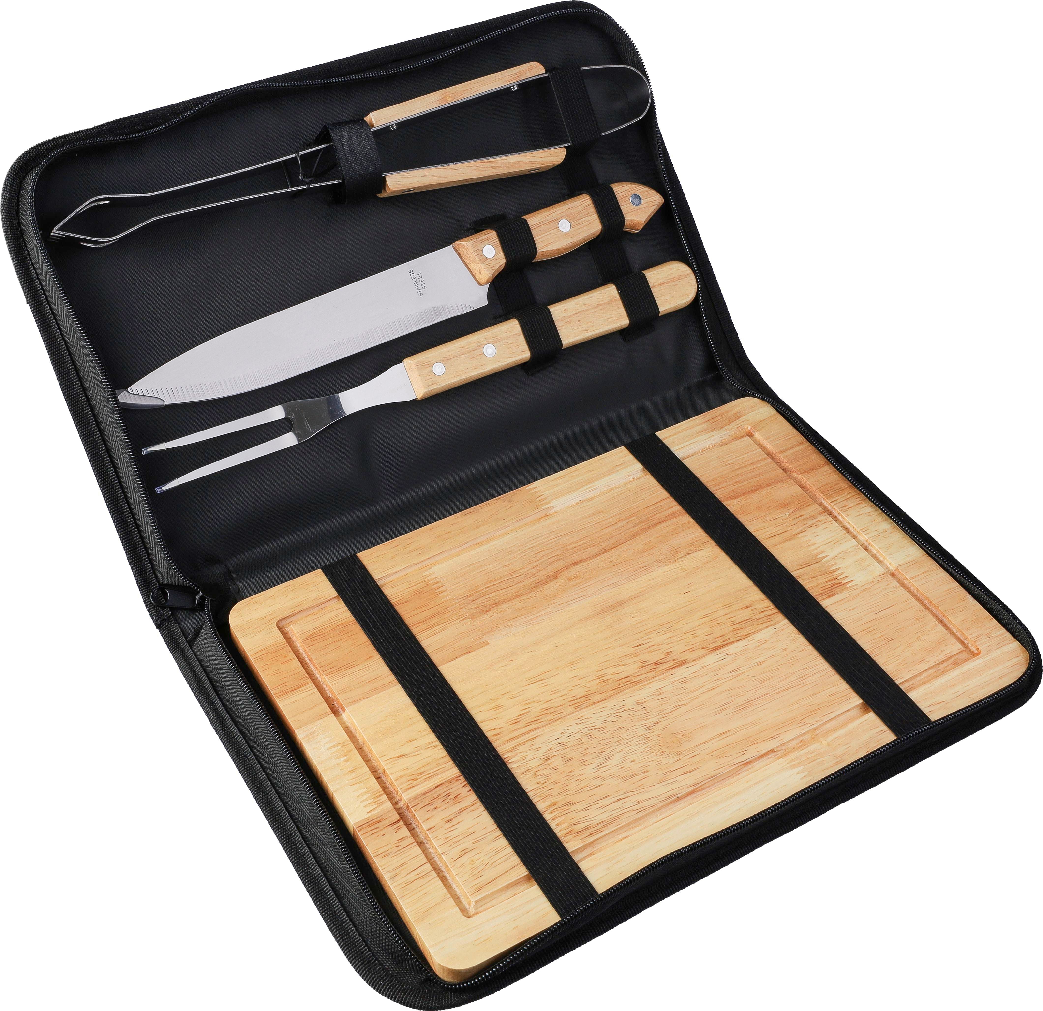 Grillset Kathleen, Edelstahl, 4 St., Polyestertasche