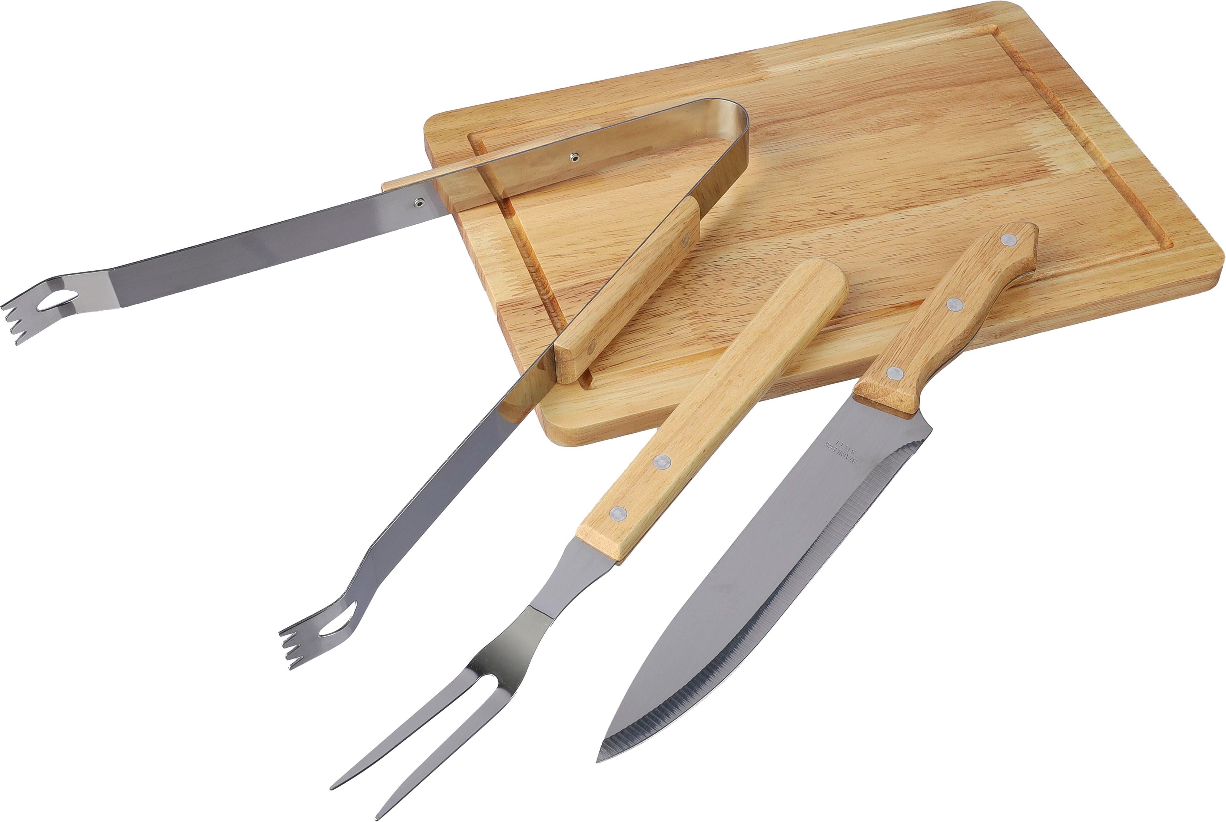 Grillset Kathleen, Edelstahl, 4 St., Polyestertasche