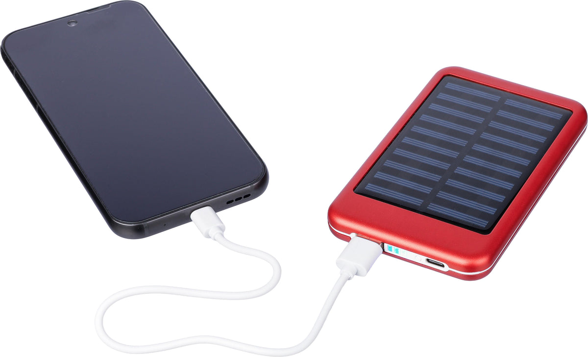 Powerbank Tycho, Aluminium, Solar, 4.000 mAh