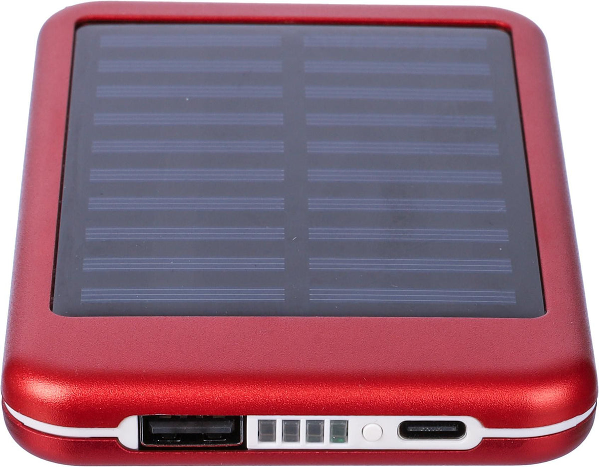 Powerbank Tycho, Aluminium, Solar, 4.000 mAh