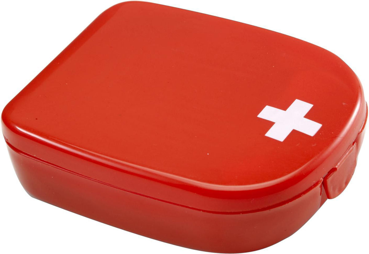 Erste Hilfe Set Mila, Kunststoffkoffer, Rot mit weißem Kreuz