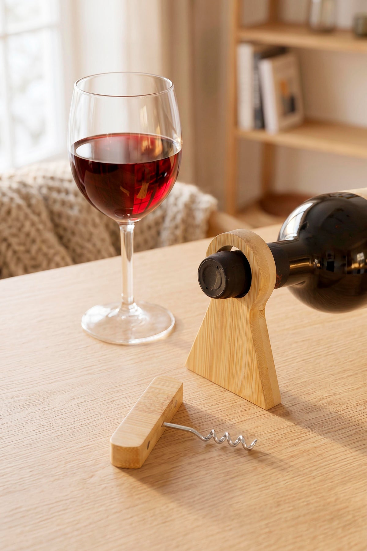 Weinflaschenhalter Vincio, Bambus