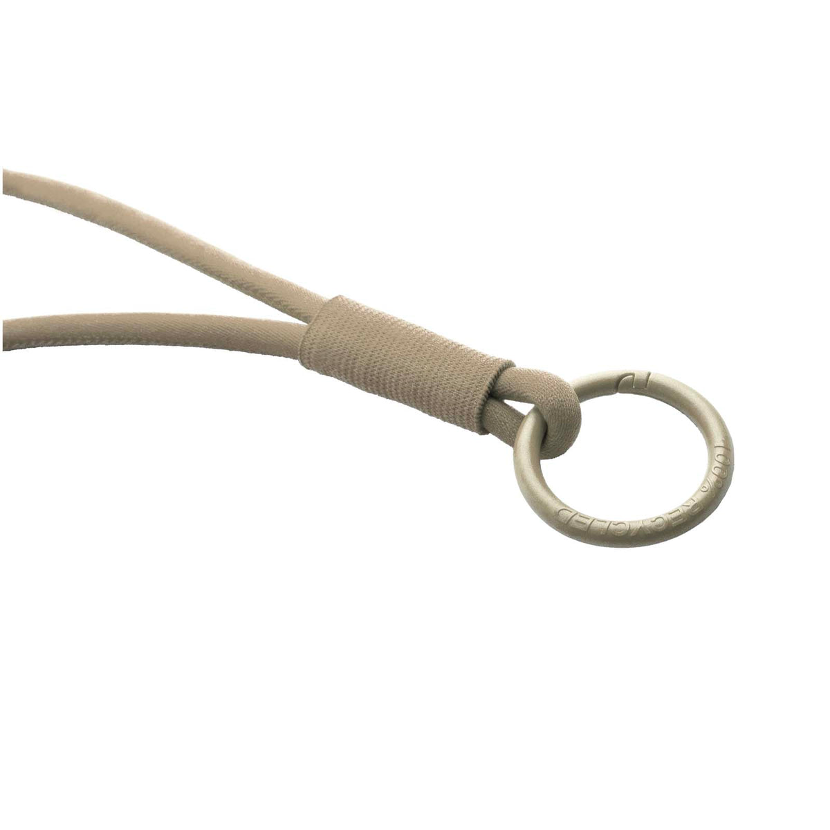 Tubyard Lanyard mit elastischem Band – Kaffeebraun
