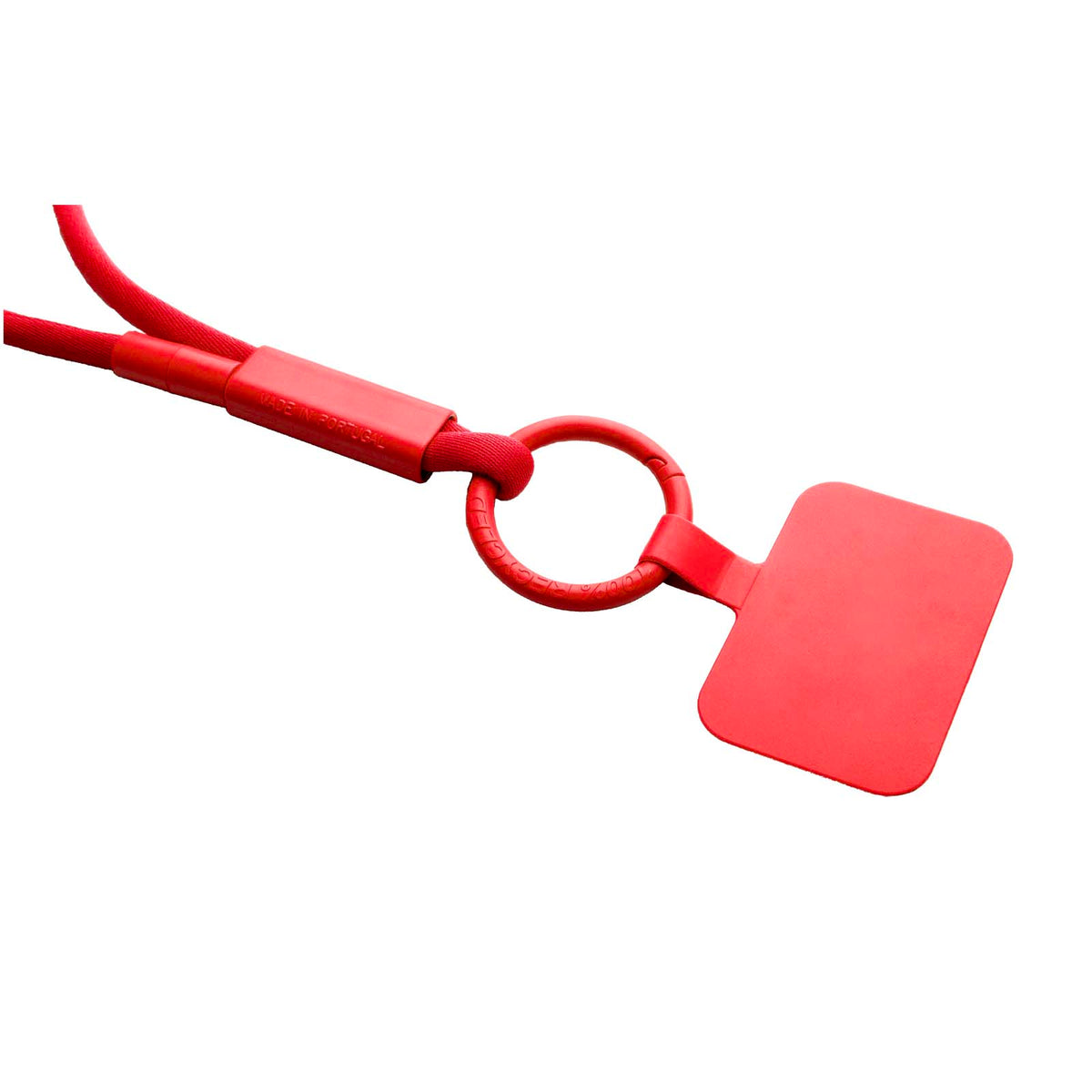 Tubyard Lanyard mit Telefonhalterung und Band – Rot